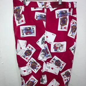 Moschino | Skirts | Moschino Jeans 9s Vintage Red Playing